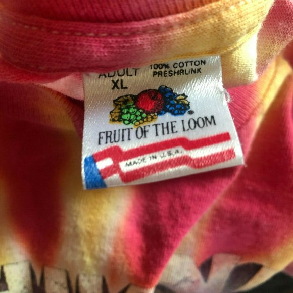 Vintage 1992 The Grateful Dead Lithuania T Shirt XL Tie Dye Basketball Olympic - Picture 3 of 13